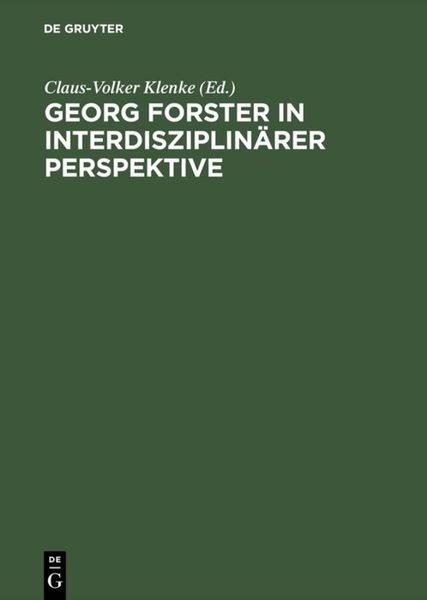 Produktbild: Georg Forster in interdisziplin&auml;rer Perspektive