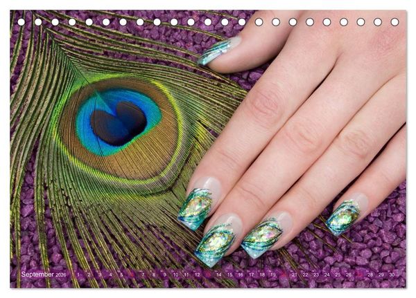 Produktbild: Verg&auml;ngliche Kunst - Nailart Episode 2 (Tischkalender 2026 DIN A5 quer), CALVENDO Monatskalender