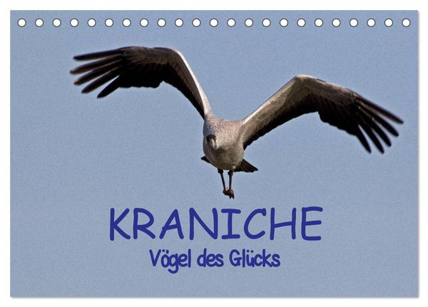 Produktbild: Kraniche - V&ouml;gel des Gl&uuml;cks (Tischkalender 2026 DIN A5 quer), CALVENDO Monatskalender