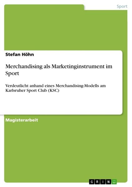 Produktbild: Merchandising als Marketinginstrument im Sport