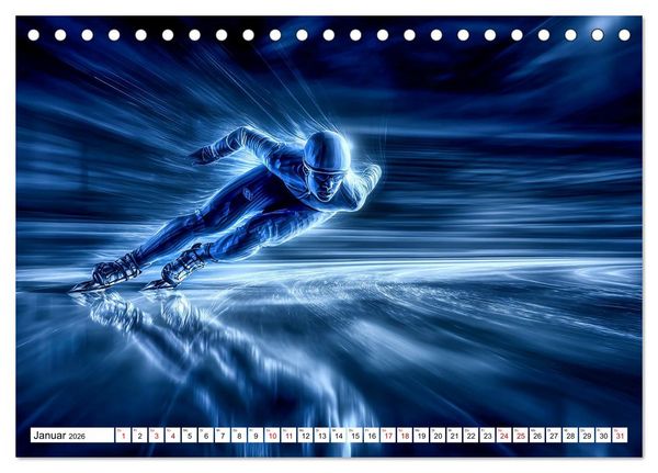 Produktbild: Olympische Sportarten (Tischkalender 2026 DIN A5 quer), CALVENDO Monatskalender