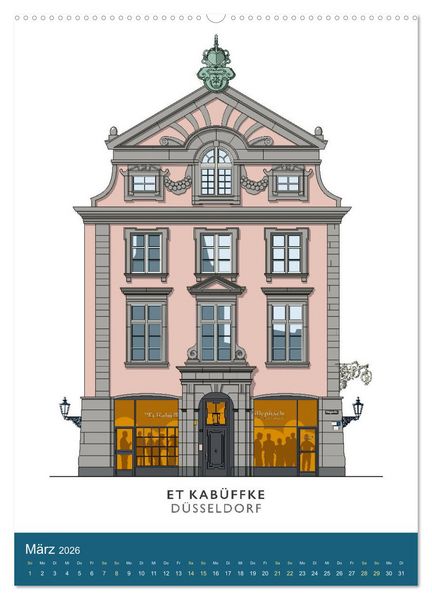 Produktbild: PROST! Bars und Kneipen in der D&uuml;sseldorfer Altstadt (hochwertiger Premium Wandkalender 2026 DIN A2 hoch), Kunstdruck in Hochglanz