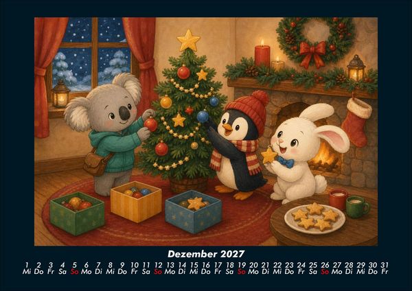Produktbild: Kiki, Pico & Bouncy feiern durchs Jahr 2027 Fotokalender DIN A4