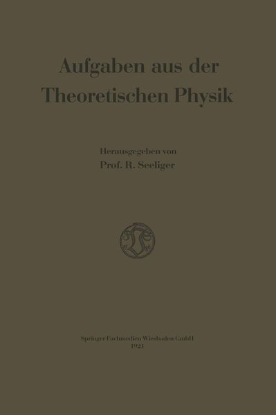 Produktbild: Aufgaben aus der Theoretischen Physik