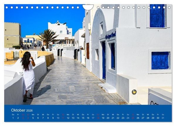 Produktbild: Santorin - eine Insel zum Tr&auml;umen (Wandkalender 2026 DIN A4 quer), CALVENDO Monatskalender