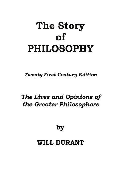Produktbild: The Story of Philosophy
