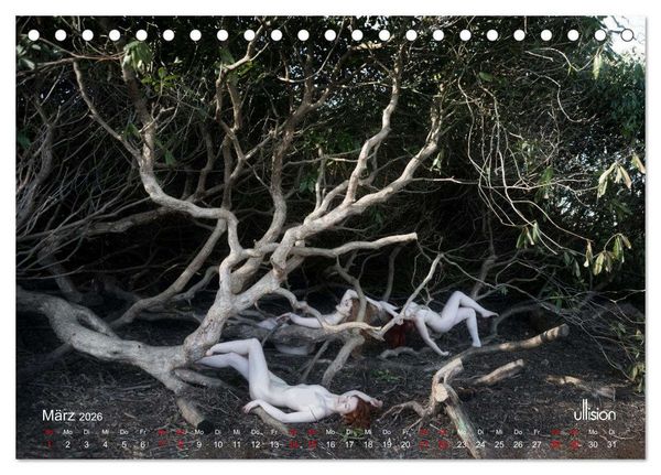 Produktbild: Poesie der Stille &ndash; Akt in der Natur (Tischkalender 2026 DIN A5 quer), CALVENDO Monatskalender