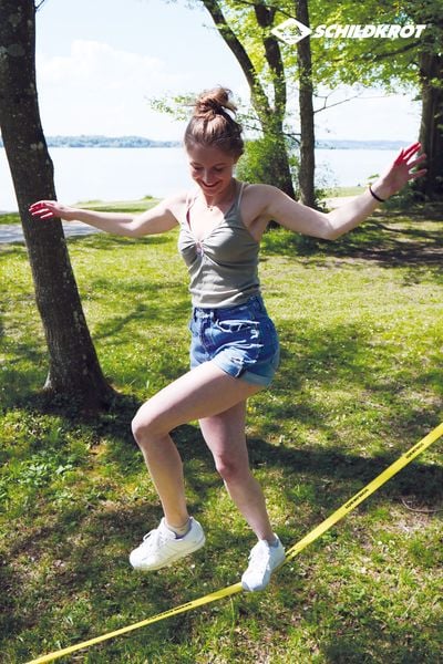 Produktbild: SLACKLINE 15m, 5cm breit,inkl.Teaching Line