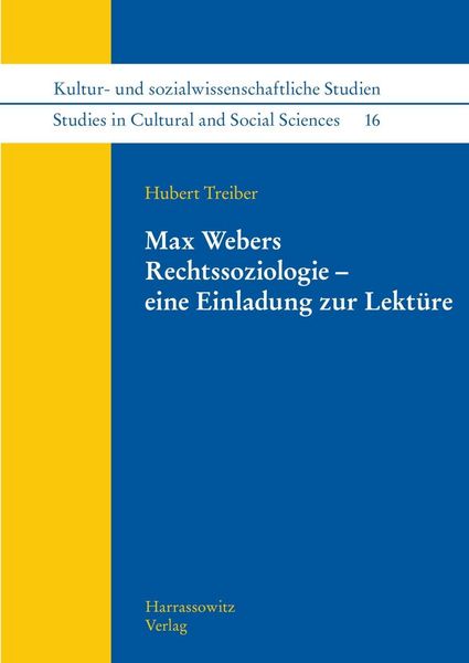 Produktbild: Max Webers Rechtssoziologie - eine Einladung zur Lekt&uuml;re