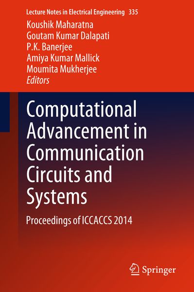 Produktbild: Computational Advancement in Communication Circuits and Systems