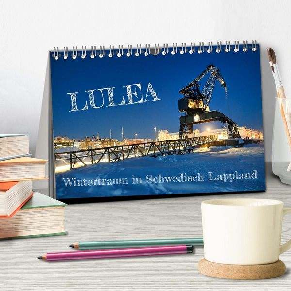 Produktbild: Lulea - Wintertraum in Schwedisch Lappland (Tischkalender 2027 DIN A5 quer), CALVENDO Monatskalender