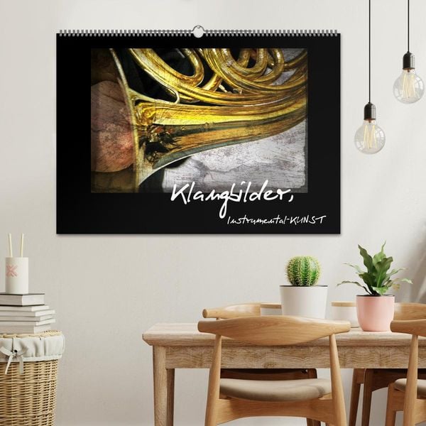 Produktbild: Klangbilder Instrumental-KUNST (Wandkalender 2026 DIN A2 quer), CALVENDO Monatskalender