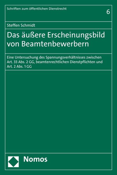 Produktbild: Das &auml;u&szlig;ere Erscheinungsbild von Beamtenbewerbern