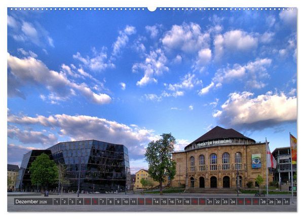 Produktbild: Freiburg - Gesichter einer Stadt (Wandkalender 2026 DIN A2 quer), CALVENDO Monatskalender