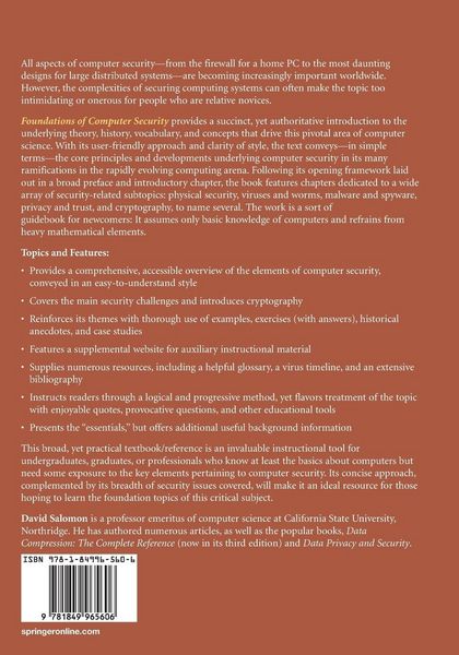 Produktbild: Foundations of Computer Security