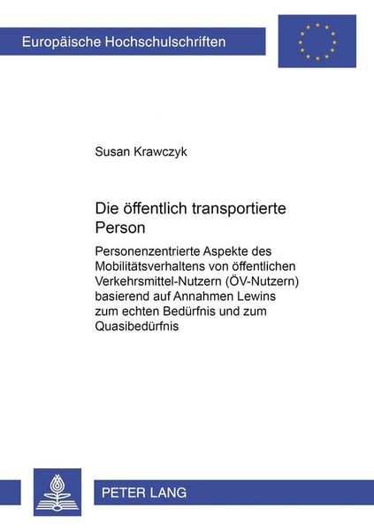 Produktbild: Die &ouml;ffentlich transportierte Person