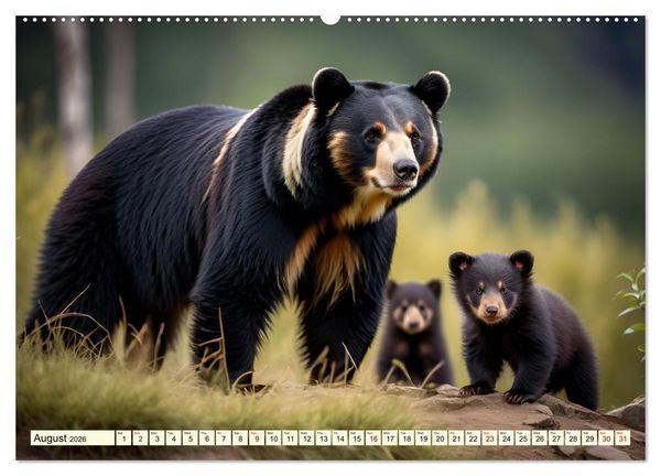 Produktbild: Small and large bears (Wall Calendar 2026 DIN A2 landscape), CALVENDO 12 Month Wall Calendar