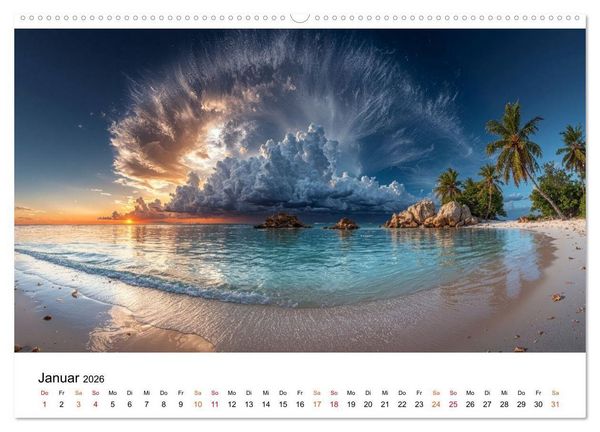 Produktbild: Inseln der Sehnsucht - Versteckte Paradiese (Wandkalender 2026 DIN A2 quer), CALVENDO Monatskalender