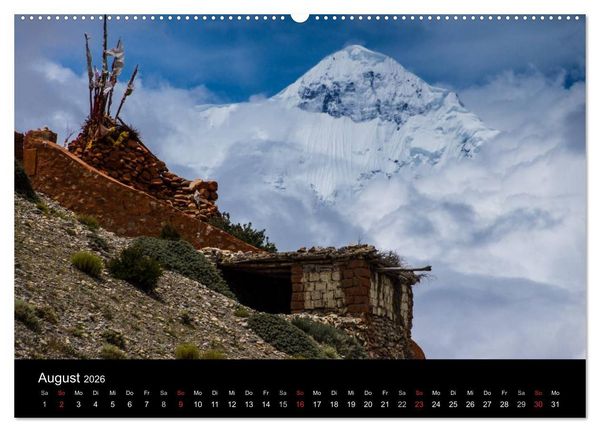 Produktbild: Himalaya - Dach der Welt (hochwertiger Premium Wandkalender 2026 DIN A2 quer), Kunstdruck in Hochglanz