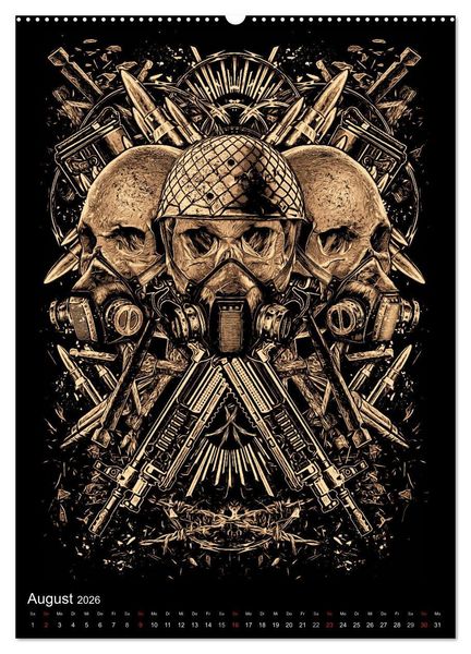 Produktbild: BLOODBOY/WAR ILLUSTRATION (hochwertiger Premium Wandkalender 2026 DIN A2 hoch), Kunstdruck in Hochglanz