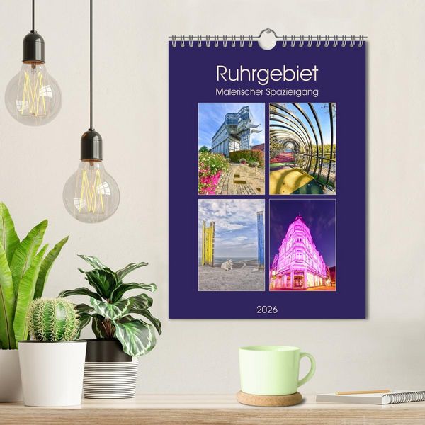 Produktbild: Ruhrgebiet - Malerischer Spaziergang (Wandkalender 2026 DIN A4 hoch), CALVENDO Monatskalender
