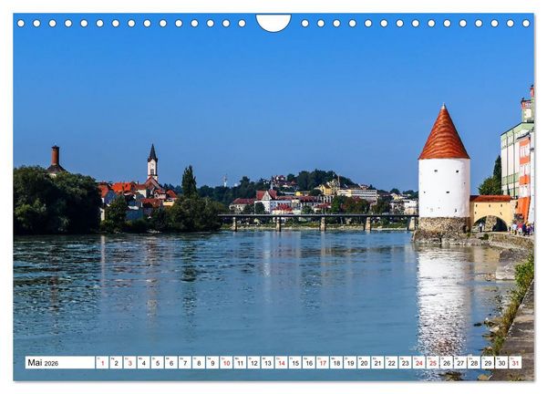 Produktbild: Passau die Barockstadt an der Donau (Wandkalender 2026 DIN A4 quer), CALVENDO Monatskalender