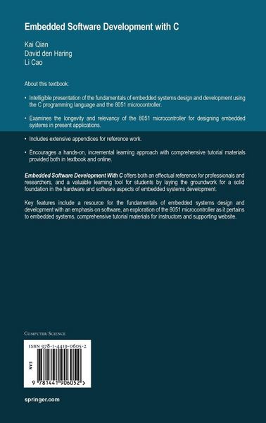 Produktbild: Embedded Software Development with C
