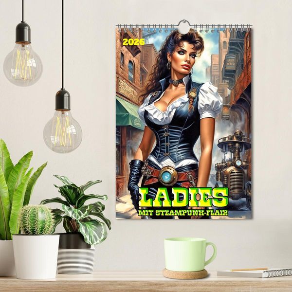 Produktbild: Ladies mit Steampunk-Flair (Wandkalender 2026 DIN A4 hoch), CALVENDO Monatskalender
