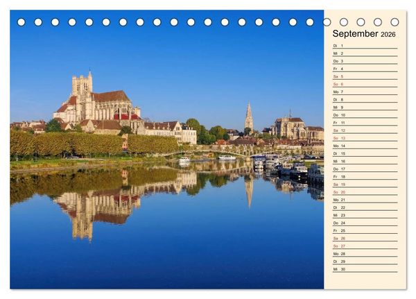 Produktbild: Burgund - Das gr&uuml;ne Herz Frankreichs (Tischkalender 2026 DIN A5 quer), CALVENDO Monatskalender