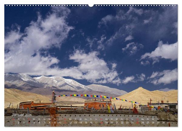 Produktbild: Faszinierende Landschaften der Welt: K&ouml;nigreich Mustang (hochwertiger Premium Wandkalender 2026 DIN A2 quer), Kunstdruck in Hochglanz