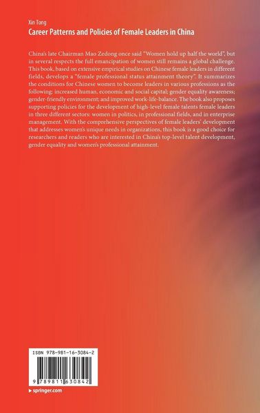 Produktbild: Career Patterns and Policies of Female Leaders in China
