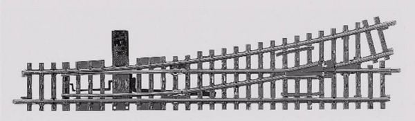 Produktbild: M&auml;rklin H0 K-Gleis (ohne Bettung) 22715 Weiche, links 225mm 1St.