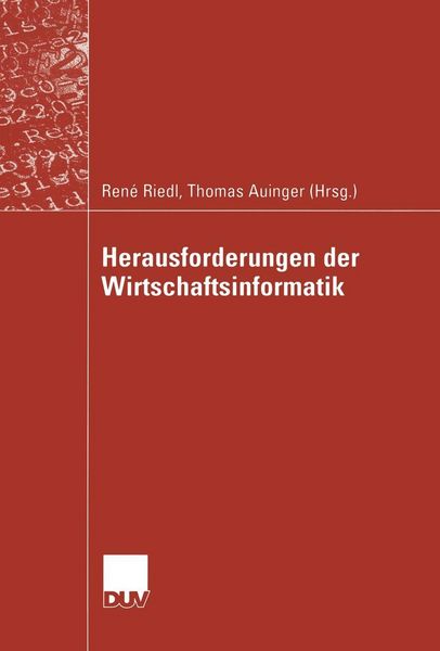 Produktbild: Herausforderungen der Wirtschaftsinformatik