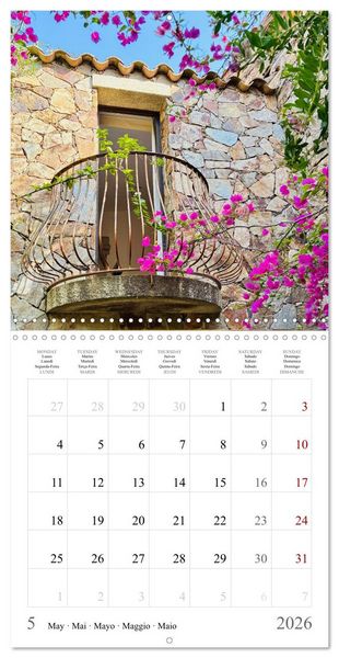 Produktbild: Sardegna - landscapes, sea and food from Sardinia (Wall Calendar 2026 12 &times; 12 Inch) CALVENDO 12 Month Wall Calendar