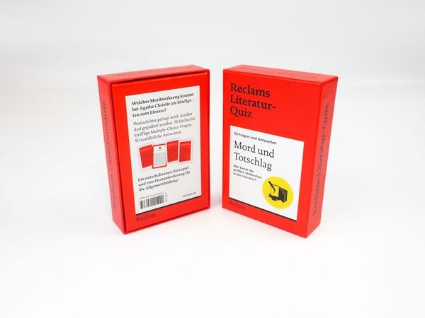 Produktbild: Mord und Totschlag. Wer kennt die gr&ouml;&szlig;ten Verbrechen in der Literatur? 50 Fragen und Antworten f&uuml;r B&uuml;chermenschen