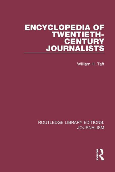 Produktbild: Encyclopaedia of Twentieth Century Journalists