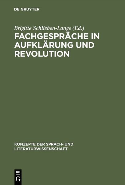 Produktbild: Fachgespr&auml;che in Aufkl&auml;rung und Revolution