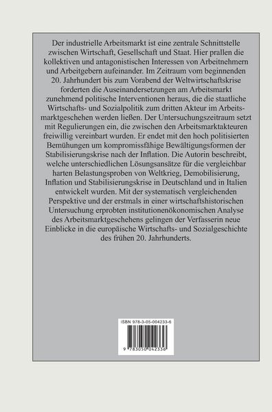 Produktbild: Arbeit - Macht - Markt. Industrieller Arbeitsmarkt 1900-1929