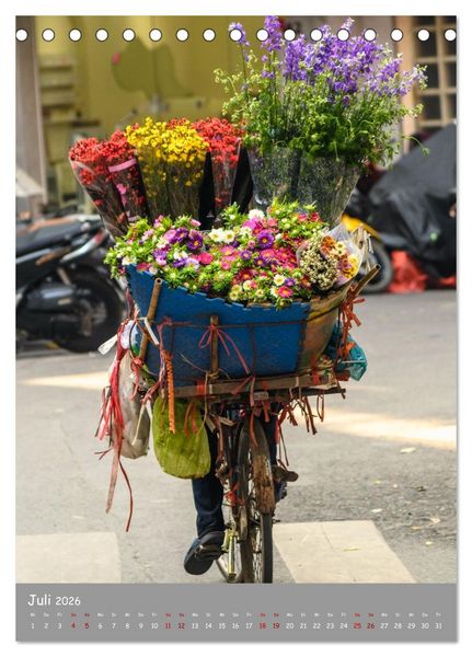 Produktbild: Vietnam Alltag, Farben, Geschichte (Tischkalender 2026 DIN A5 hoch), CALVENDO Monatskalender