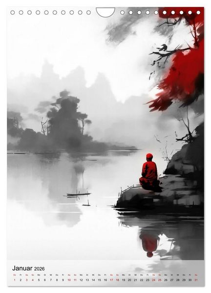Produktbild: Ruhe im Zen (Wandkalender 2026 DIN A4 hoch), CALVENDO Monatskalender