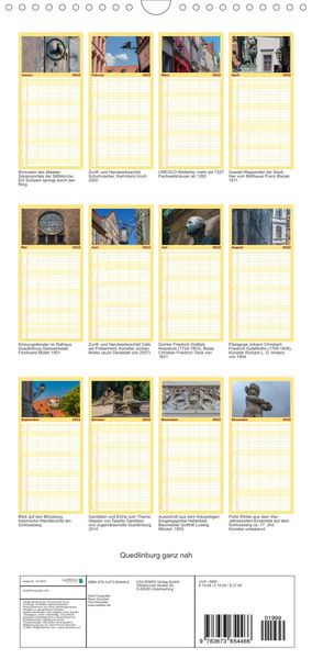 Produktbild: Familienplaner Quedlinburg ganz nah (Wandkalender 2022 , 21 cm x 45 cm, hoch)