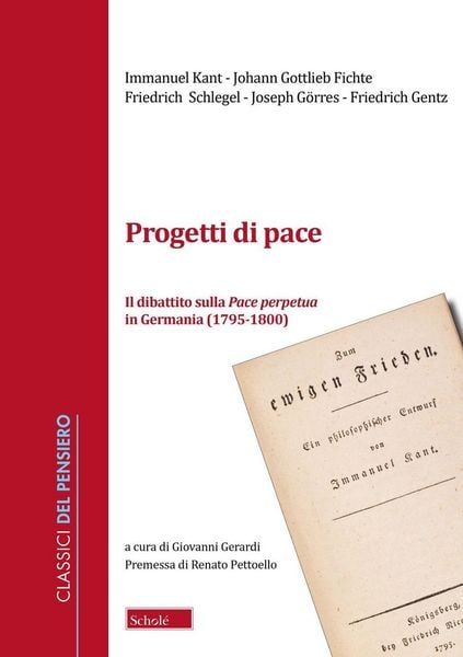 Produktbild: Progetti di pace. Il dibattito sulla Pace perpetua in Germania (1796-1800)