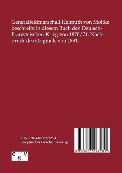 Produktbild: Geschichte des deutsch-franz&ouml;sischen Krieges von 1870-71