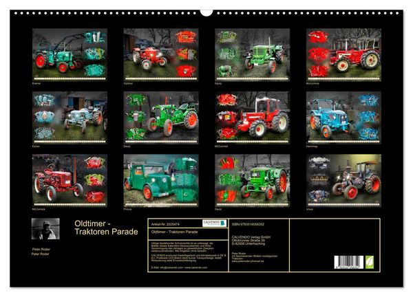 Produktbild: Oldtimer - Traktoren Parade (Wandkalender 2026 DIN A2 quer), CALVENDO Monatskalender