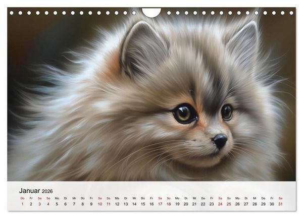 Produktbild: Zauberhafte Fluffies (Wandkalender 2026 DIN A4 quer), CALVENDO Monatskalender