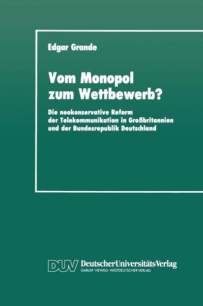 Produktbild: Vom Monopol zum Wettbewerb?