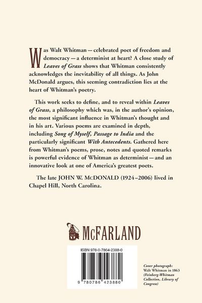 Produktbild: Walt Whitman, Philosopher Poet