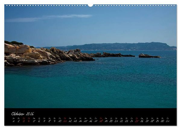 Produktbild: Blaues Sardinien (hochwertiger Premium Wandkalender 2026 DIN A2 quer), Kunstdruck in Hochglanz