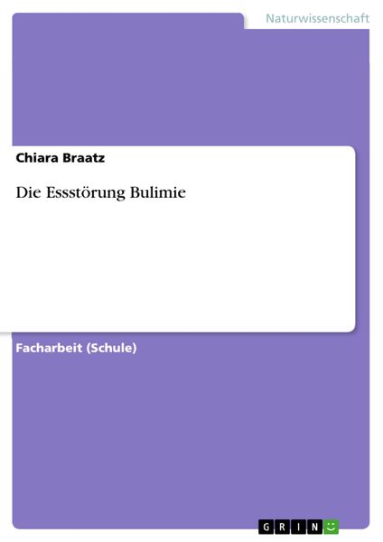 Produktbild: Die Essst&ouml;rung Bulimie