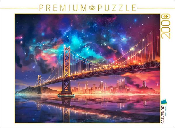 Produktbild: CALVENDO Puzzle Golden Gate Bridge, San Franzisco | 2000 Teile Lege-Gr&ouml;&szlig;e 90x67cm Foto-Puzzle f&uuml;r gl&uuml;ckliche Stunden
